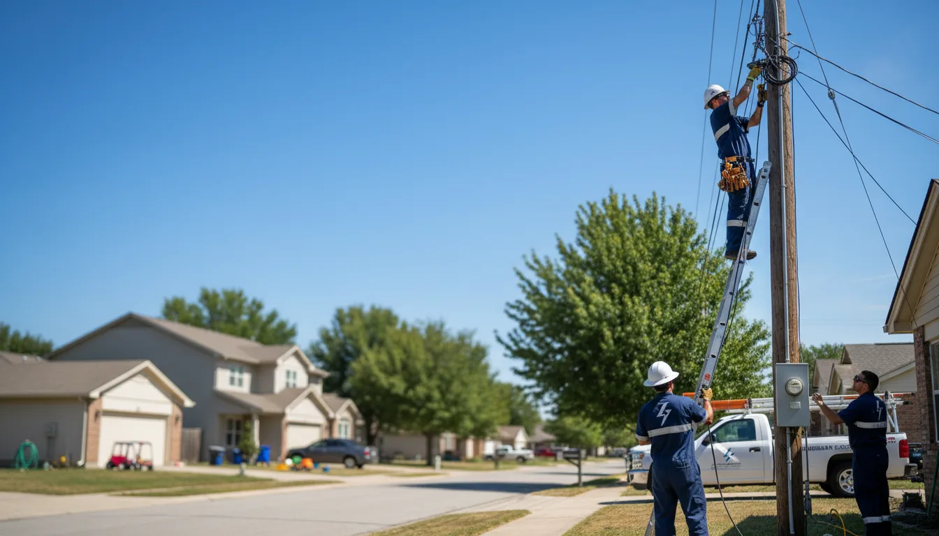 Residential electrician providing installation services in Audubon, MN